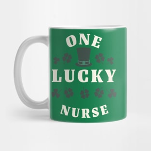 One Lucky Nurse St Patricks Day Mug